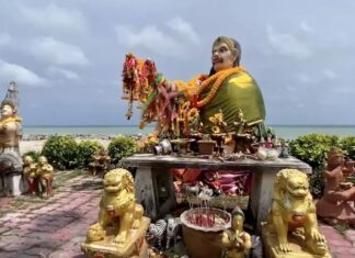 THAÏLANDE – SOCIÉTÉ : L’incendie d’une statue géante inquiète les habitants de Rayong Rayong statue
