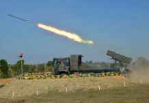 Tatmadaw bombardements