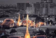 Temple Thaïlande lumiere