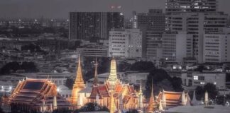 Temple Thaïlande lumiere