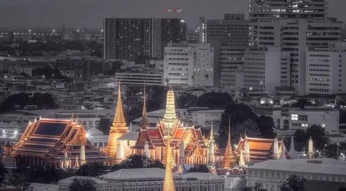 Temple Thaïlande lumiere