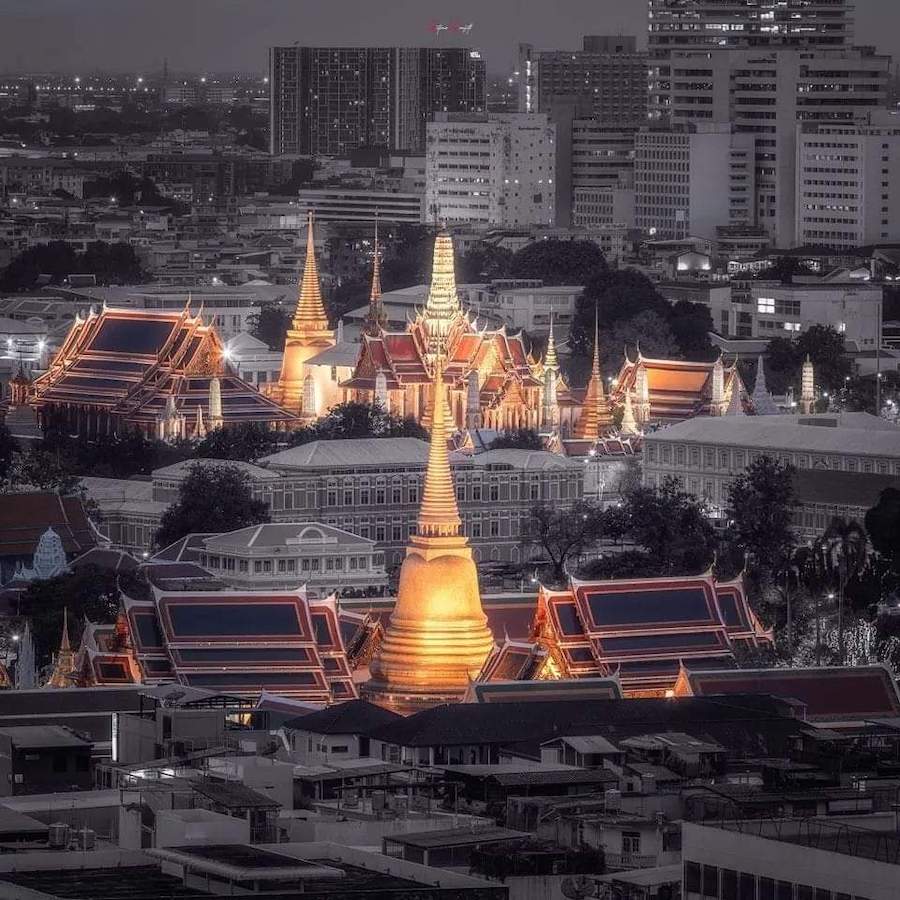 Temple Thaïlande lumiere