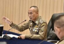 chef de la police Thaïlande