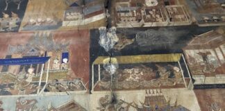 restauration peinture pagode Reach Bo Cambodge