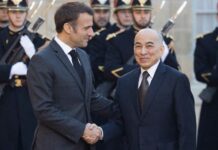 Norodom Sihamoni Emmanuel Macron