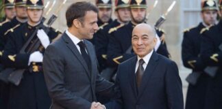 Norodom Sihamoni Emmanuel Macron