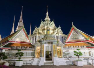 Bangkok Temple illuminé