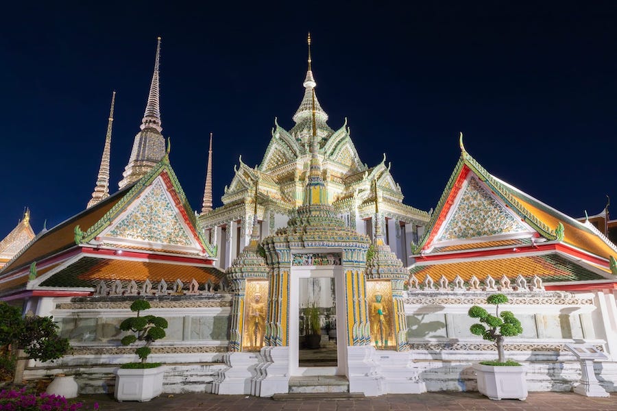 Bangkok Temple illuminé