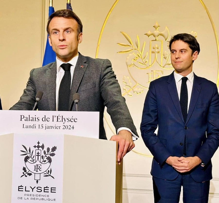 Emmanuel Macron et Gabriel Attal