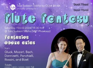 BANGKOK – CULTURE : Luisa Sello et Nat Yontararak, un duo de rêve pour une soirée de musique classique Flute Fantasy Bangkok