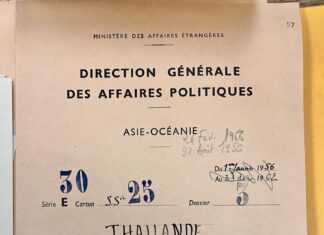THAÏLANDE – FRANCE : Les archives françaises sur Pridi Banomyong explorées (et bientôt publiées) ? MAE Thailande