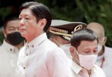 Opposition Ferdinand Marcos Rodrigo Duterte au Philippines