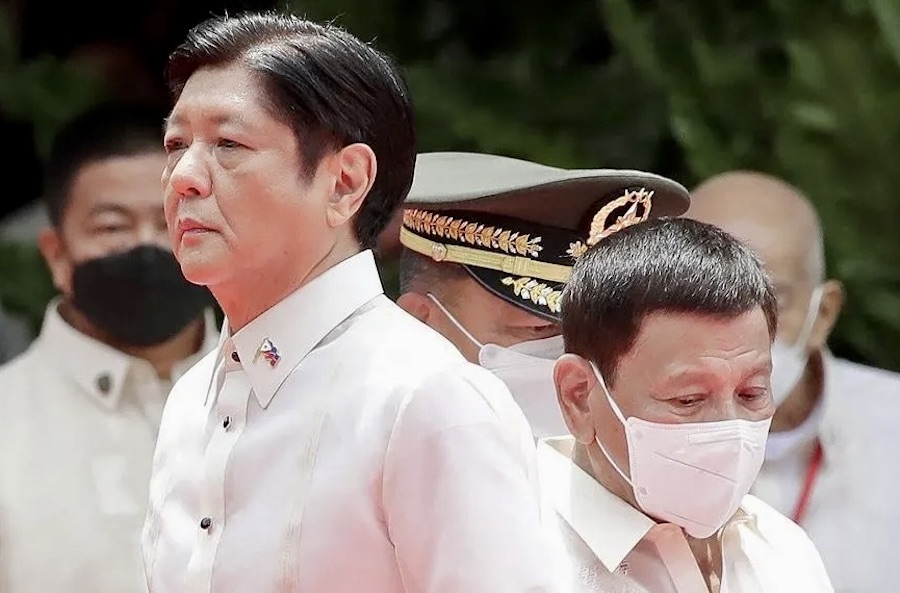 Opposition Ferdinand Marcos Rodrigo Duterte au Philippines