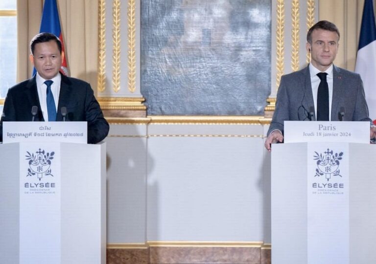 CAMBODGE – FRANCE : Retrouvez la déclaration conjointe de Hun Manet et Emmanuel Macron