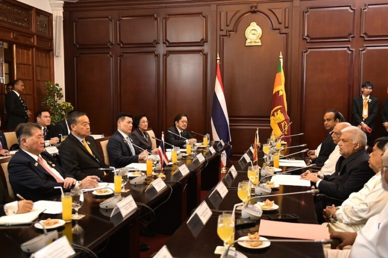 THAÏLANDE – SRI LANKA : Pacte commercial entre Bangkok et Colombo