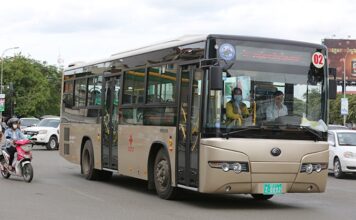 CAMBODGE – TRANSPORT : Un nouveau service de bus public à Phnom Penh Bus Phnom Penh
