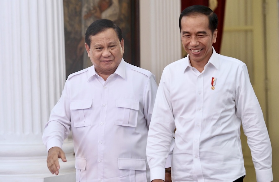 Jokowi et le candidat-ministre Prabowo
