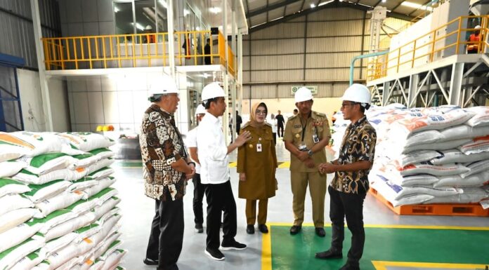 INDONÉSIE – RIZ : Le président Jokowi encourage la distribution de riz sur les marchés Jokowi distribution de riz