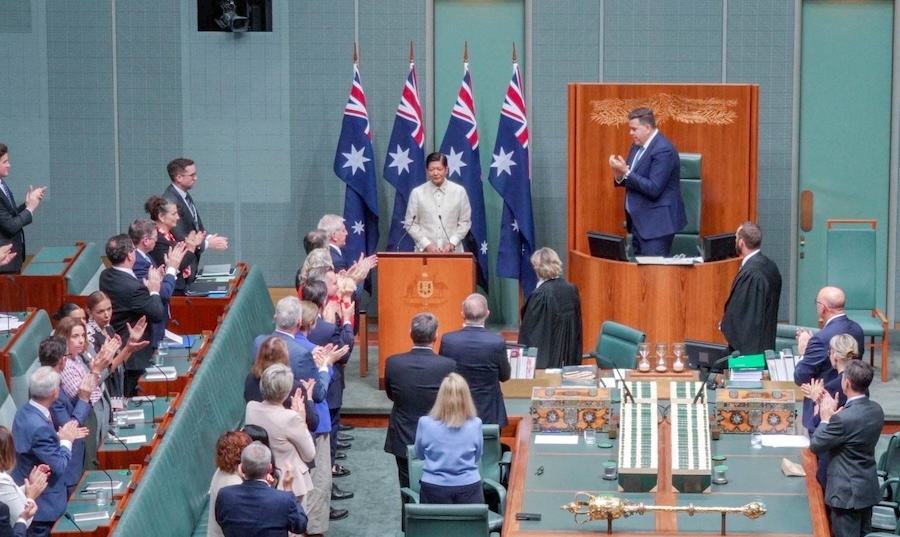 Marcos Philippines parlement australien