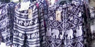 Pantalons avec motif élephants