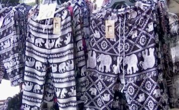 Pantalons avec motif élephants