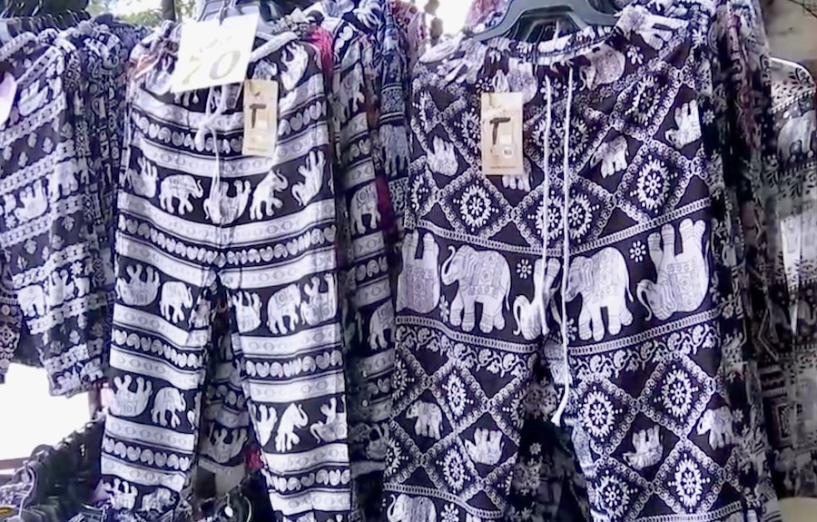 Pantalons avec motif élephants