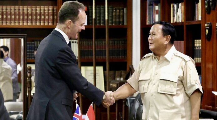 Prabawo Subianto félicitation UK