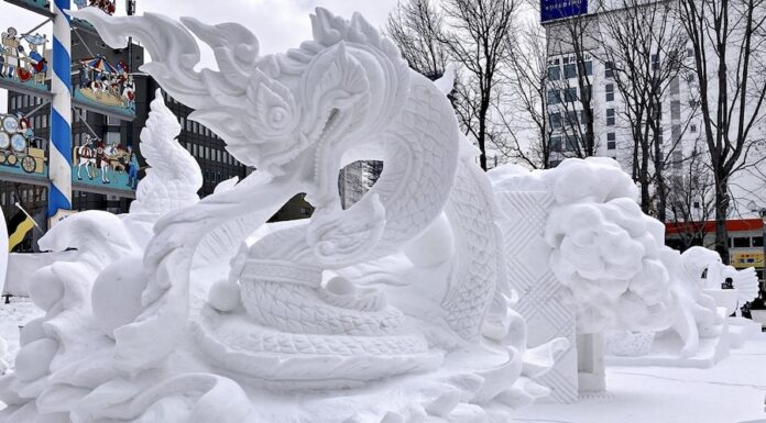 Sculpture sur glace Thaïlandais Japon