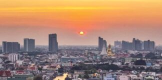 Bangkok coucher de soleil