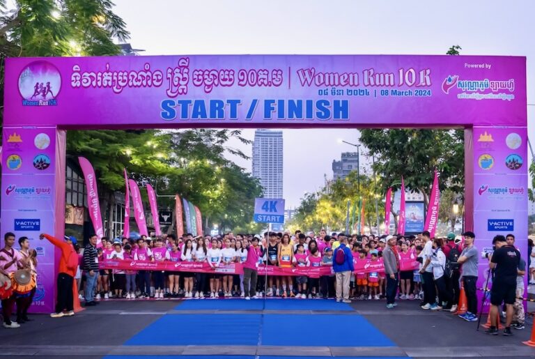 CAMBODGE – FEMME : Le « Women Run 10k » pour la journée du 8 mars