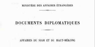 Histoire affaires su Siam et du Haut-mekong