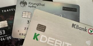 cartes de crédit Thaïlandaises