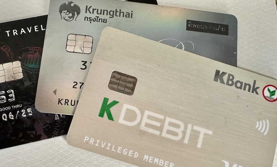 cartes de crédit Thaïlandaises