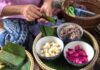 THAÏLANDE – TOURISME : Riz gluant aux pétales de lotus rouges, un délice culinaire d’Udon Thani riz gluant lotus rouge