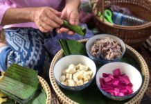 riz gluant lotus rouge