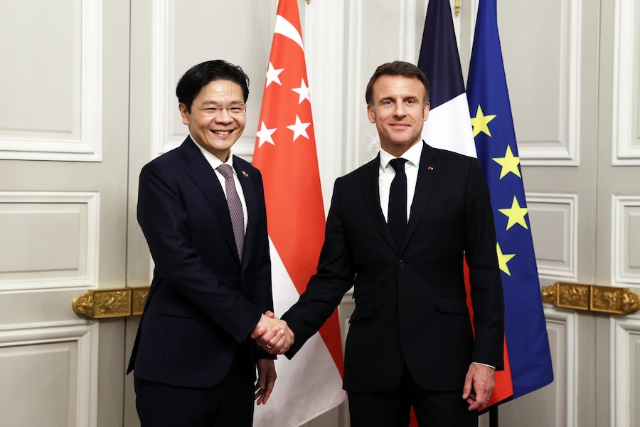 Lawrence WONG - Emmanuel Macron