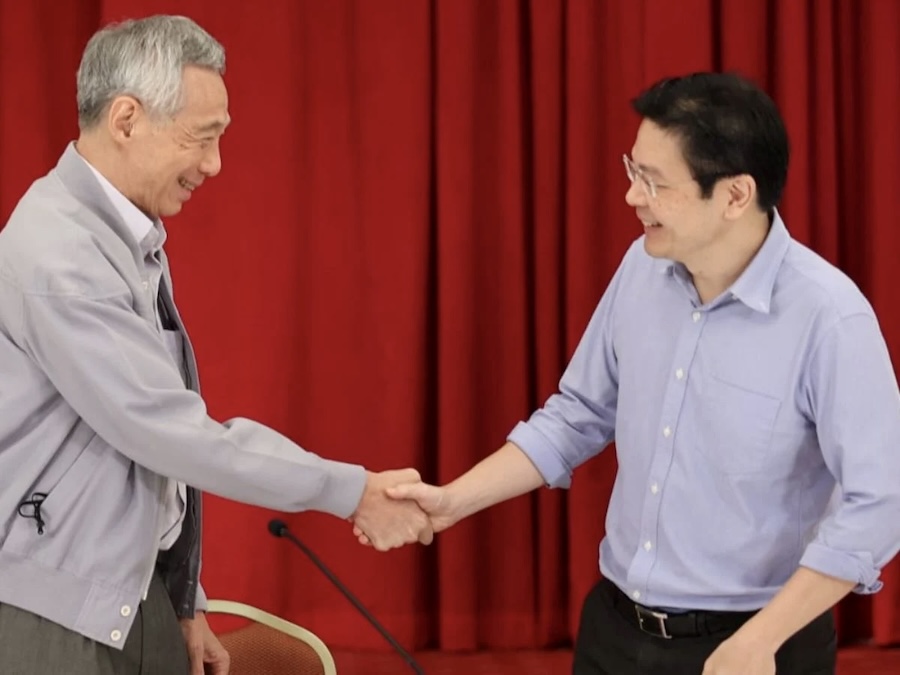 Lee Hsien Loong et Lawrence Wong