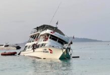 THAÏLANDE – ACCIDENT : Voie d’eau à bord d’un bateau de plongée aux îles Similan MV CAMIC naufrage