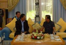 Roi de Brunei et Hun Sen