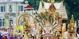 Songkran défilé