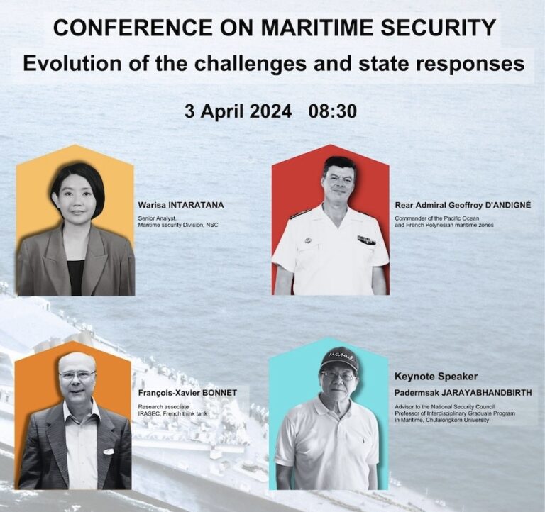 BANGKOK – CONFÉRENCE : Pour mieux comprendre la sécurité maritime un rendez-vous de qualité le 3 avril