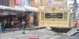 effondrement route Bangkok