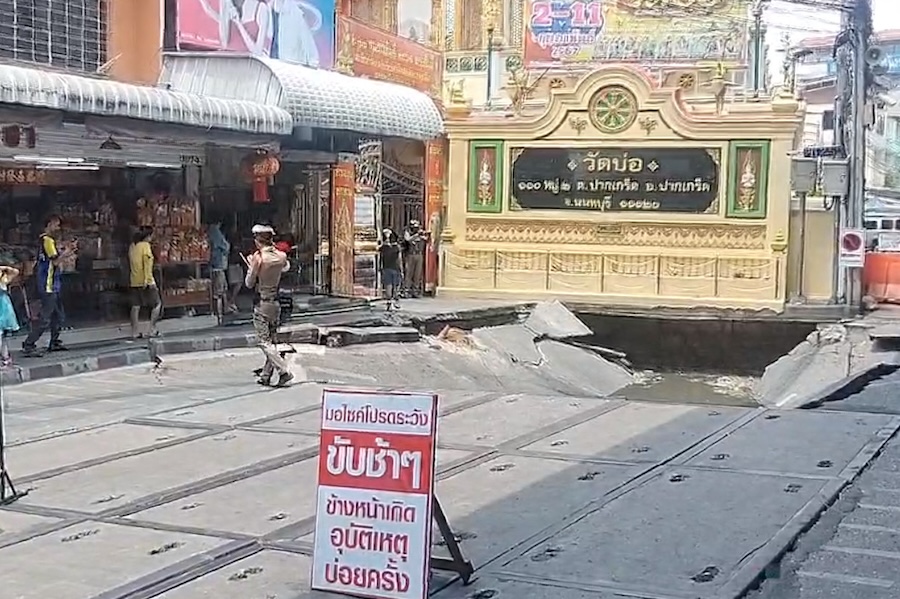 effondrement route Bangkok
