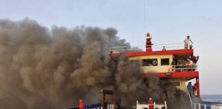 incendie ferry Koh Tao