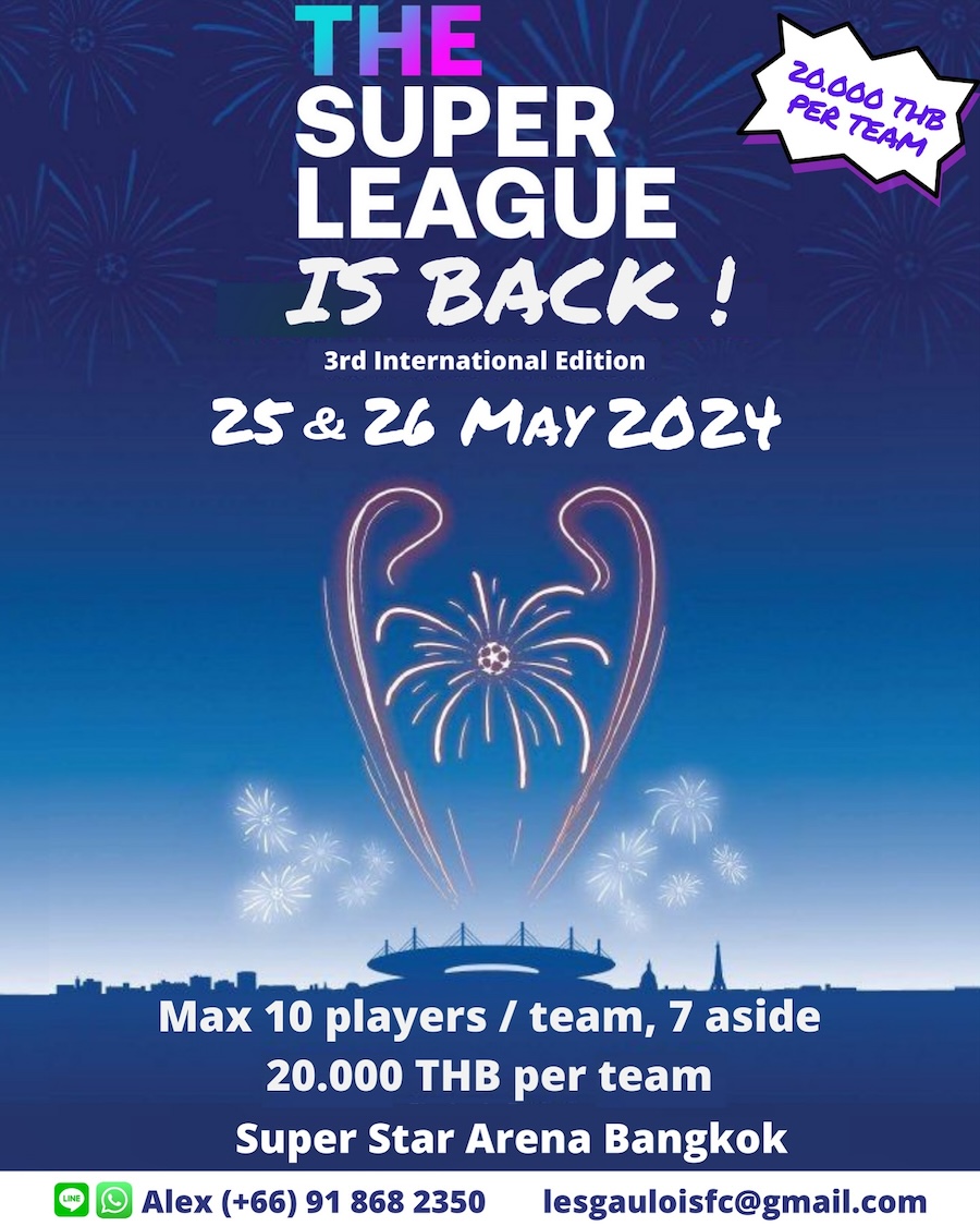 The super league football Bangkok