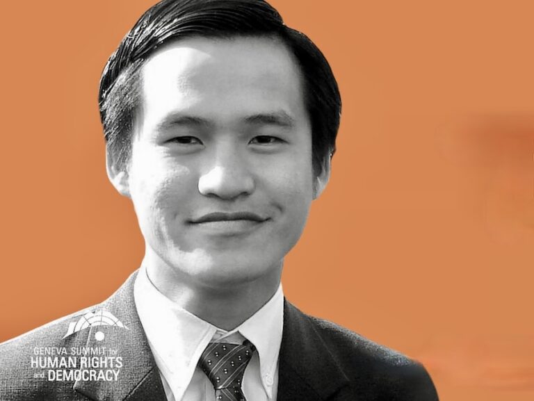 VIETNAM – DROITS HUMAINS : Le dissident Trung Tien Nguyen à l’honneur à Genève