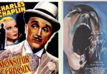 affiches cinéma au Café Balzac à Bangkok