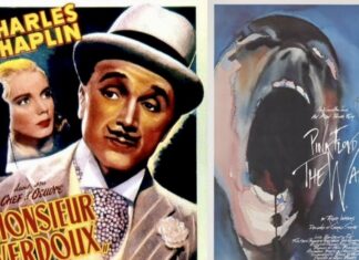 affiches cinéma au Café Balzac à Bangkok