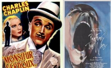 affiches cinéma au Café Balzac à Bangkok