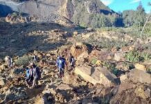 glissement de terrain en Papouasie-Nouvelle-Guinée